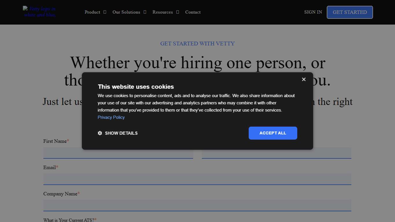 Book a Vetty Demo: Fast, Compliant Hiring Solutions in 2026